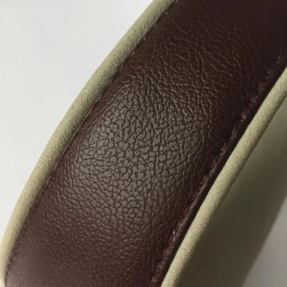 Beige cream faux leather mini handbag satchel  vegan clutch - Picture 5 of 14